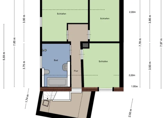 Zentral Gelegen In - 4 Schlafzimmer- Bis Zu 7 Personen Lejlighed *